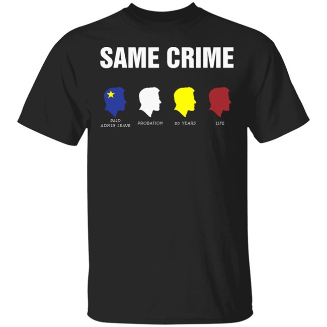 Colin kaepernick Same Crime Different 2020 T Shirt Black Shirts