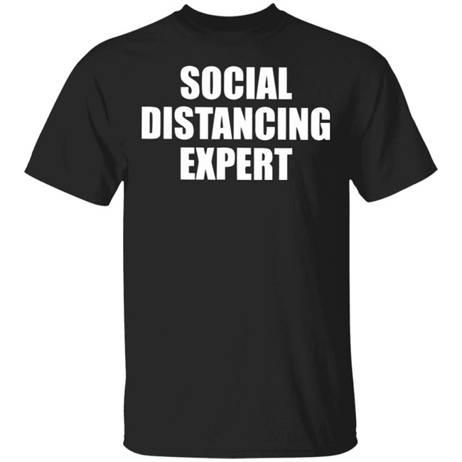 Social Distancing Expert Flu Antisocial For Introverts Black Shirt