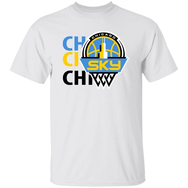 2020 Chicago Sky T-Shirt Fanatics Branded White Marble T-Shirt clothing plus size