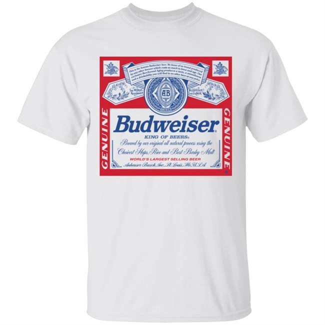 Vintage Junk Food Budweiser White T Shirt