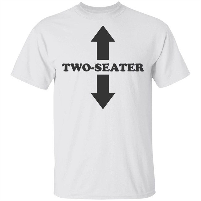 Two Seater Shirt Two Seater Arrow Funny White T Shirts