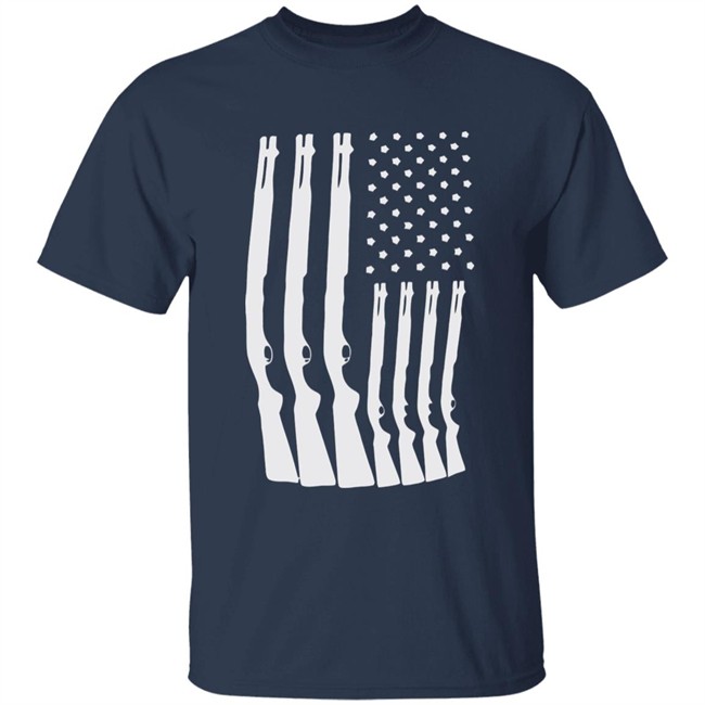 US Flag Made With Guns Shirt FUN GUN T-SHIRTS FROM OVER THE YEARS funny shirt royal t shirt