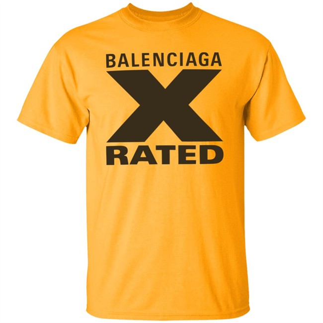 X Rated Larege Balenciage Yellow T Shirts