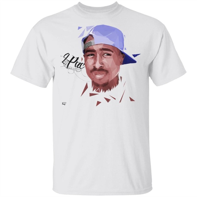 Tupac Shirt Tupac Shakur DEATH MEMORIAL DESIGN 2pac pic vector design white shirt